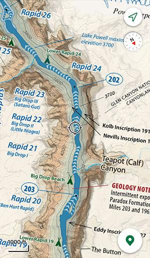 Canyonlands River Map - Belknap's Guides Preview 1