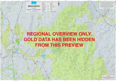 Beechworth - Gold Prospecting Map Preview 1