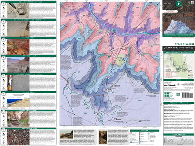 Geologic Trail Map of the Grand Canyon: Hermit Trail Preview 1