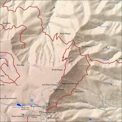 Cottonwood - Clarkdale - Jerome Trails Map Preview 2