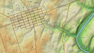 Antietam Battlefield Historic Basemap Preview 2