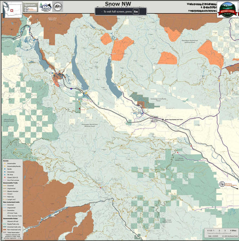 Snowmobile Trails: Central Washington, Crystal Springs to Greenwater, Kachess and Salmon La Sac Preview 1