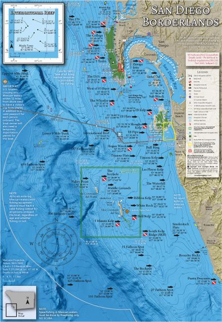 SoCal Fishing Maps - San Diego Borderlands Preview 1