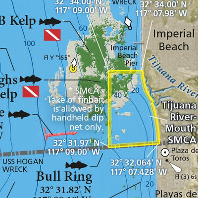 SoCal Fishing Maps - San Diego Borderlands Preview 2