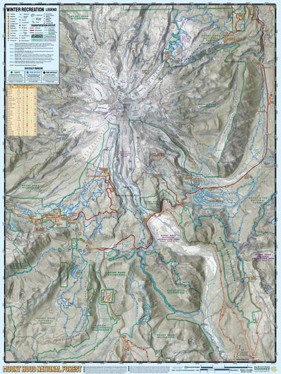 Mount Hood National Forest Winter Recreation Map Pack Preview 1
