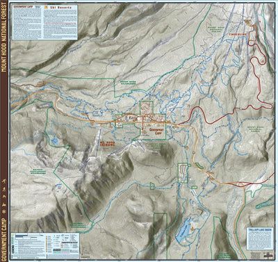 Mount Hood National Forest Winter Recreation Map Pack Preview 2