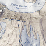 Mount St. Helens Climbing Map Summit and Crater Rim Preview 3