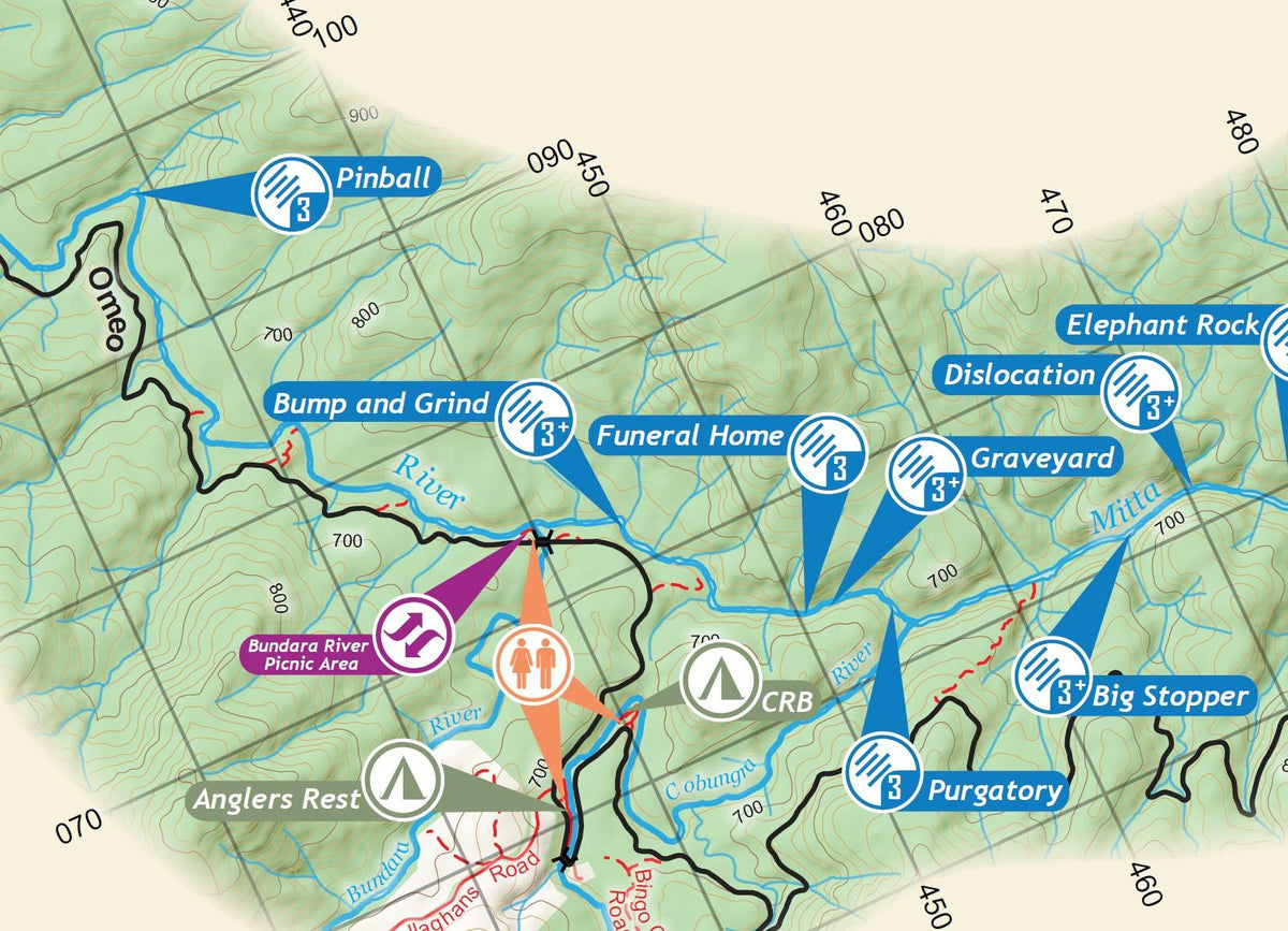 Mitta Mitta Valley - Whitewater Kayaking Maps Bundle Map by WHCC and ...