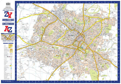 Cheltenham A-Z Pocket Street Map Preview 1