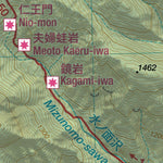 Koshin-zan 庚申山 Hiking Map (Kanto, Japan) 1:25,000 Preview 2
