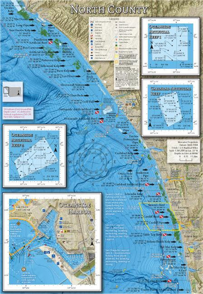 SoCal Fishing Maps - North County San Diego Preview 1