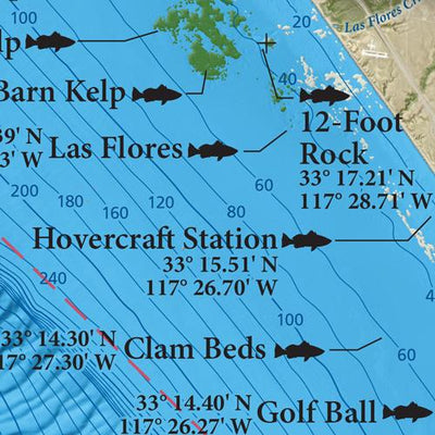 SoCal Fishing Maps - North County San Diego Preview 3