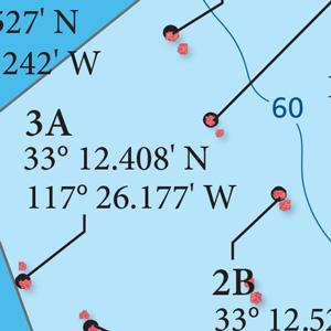 SoCal Fishing Maps - Oceanside Artificial Reef 2 Preview 2