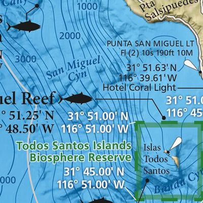 SoCal Fishing Maps - Northern Baja Offshore Preview 2