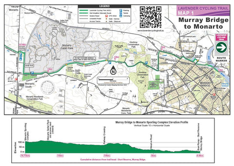 Lavender Cycling Trail Map 1 - Murray Bridge to Monarto Preview 1