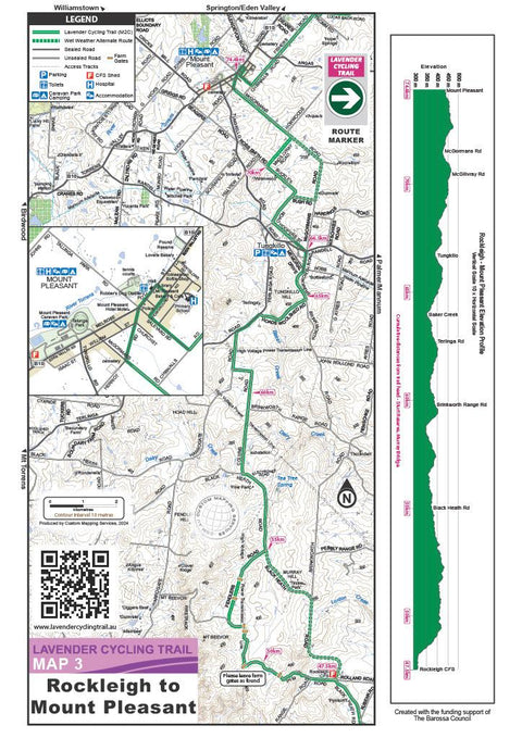 Lavender Cycling Trail Map 3 - Rockleigh to Mt Pleasant Preview 1