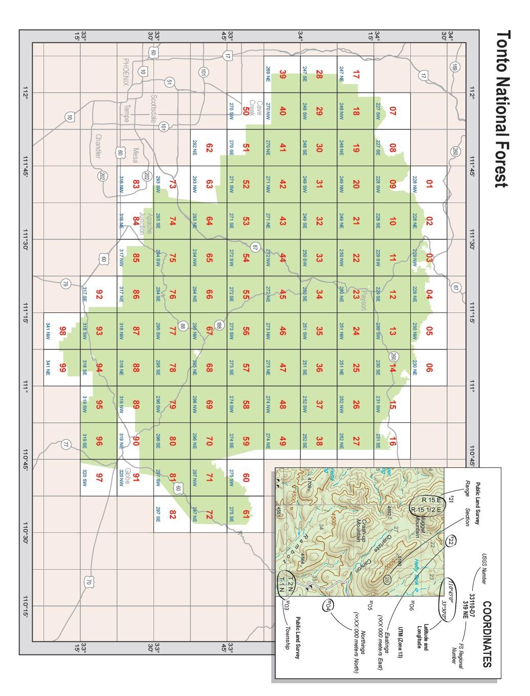 Tonto National Forest Atlas Bundle Map by US Forest Service R3 | Avenza ...