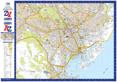 Cardiff A-Z Pocket Street Map Preview 1