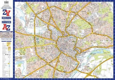 Norwich A-Z Pocket Street Map Preview 1