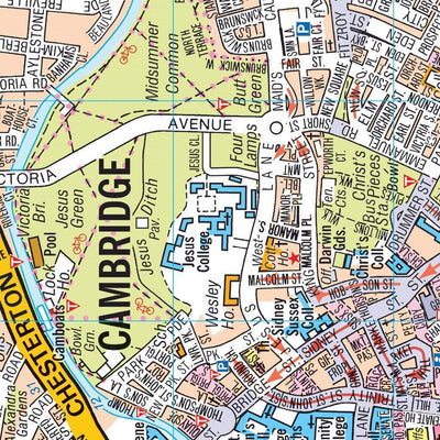 Cambridge A-Z Pocket Street Map Preview 3