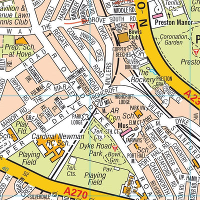 Brighton A-Z Pocket Street Map Preview 2