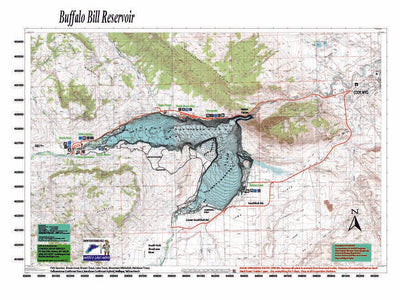 Buffalo Bill Reservoir Map Combo Preview 1