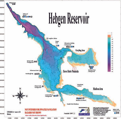 Hebgen Reservoir Map Combo Preview 2