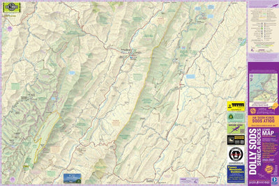 Dolly Sods - Seneca Rocks Lizard Map, WV Preview 1