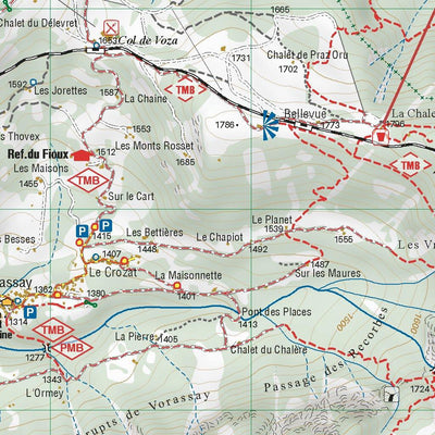 Saint-Gervais - Val Montjoie - Servoz - Sallanches - Megève bundle 1:25.000 Preview 2