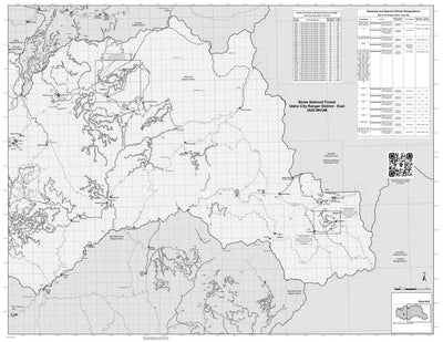 Boise National Forest Idaho City RD East Side Motor Vehicle Use Map 2025 MVUM Bundle Preview 1