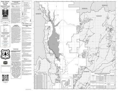 Boise National Forest Cascade RD West Side Motor Vehicle Use Map 2025 Bundle Preview 1