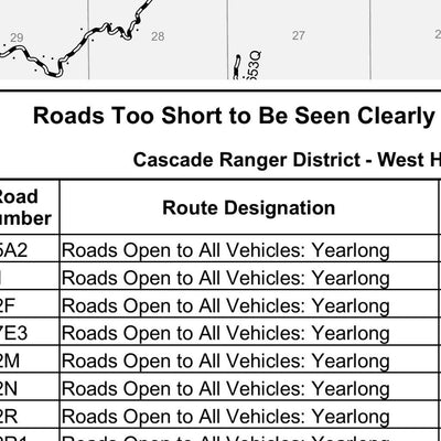 Boise National Forest Cascade RD West Side Motor Vehicle Use Map 2025 Bundle Preview 3