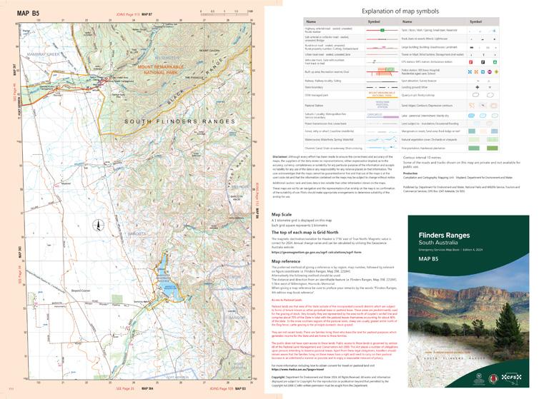 Attractions In Flinders Ranges Map.pdf Flinders Ranges Map B5 by Mapland - Department for Environment and ...