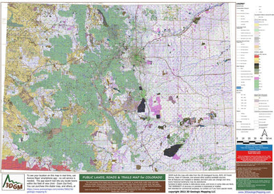 Denver West 100K Quadrangle plus 3 Statewide Maps for Easier Trip Planning Preview 1