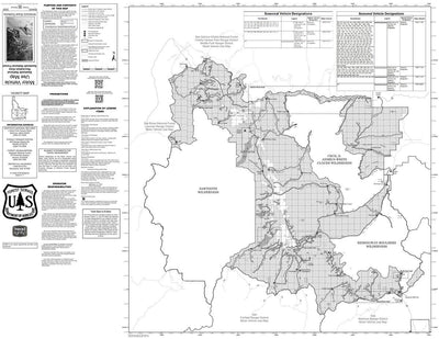 Sawtooth National Forest Sawtooth National Recreation Area (MVUM) INSET Maps 2025 Bundle Preview 1