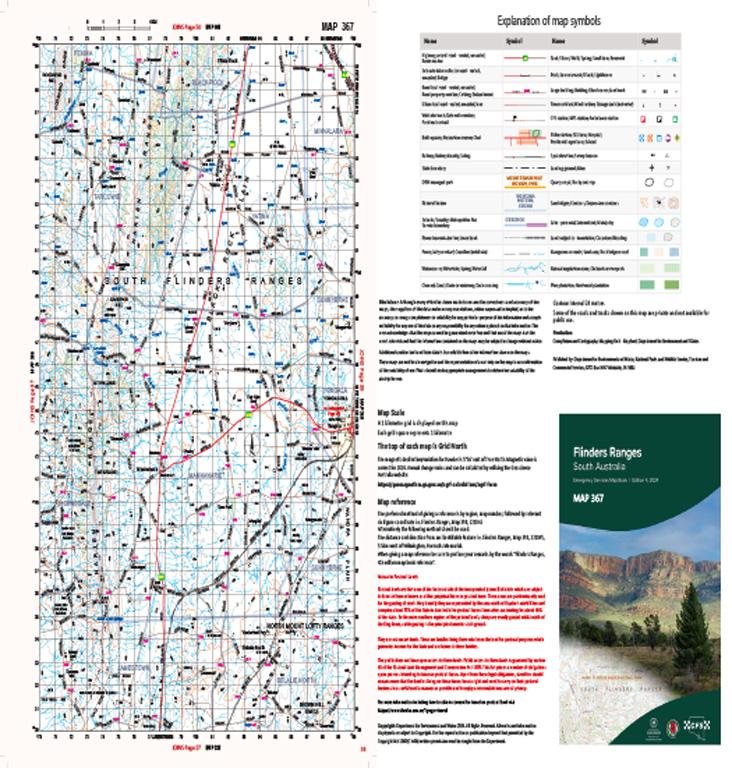 Flinders Ranges Map 367 by Mapland - Department for Environment and ...