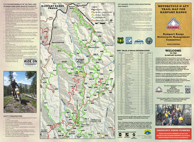 Rampart Range Trails Map - 2025 Edition Preview 2