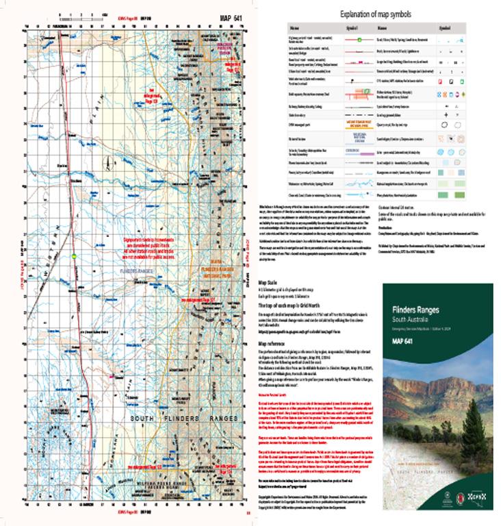 Flinders Ranges Map 641 by Mapland - Department for Environment and ...
