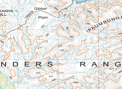 Topographic Maps Flinders Ranges Flinders Ranges Map D7 by Mapland - Department for Environment and ...