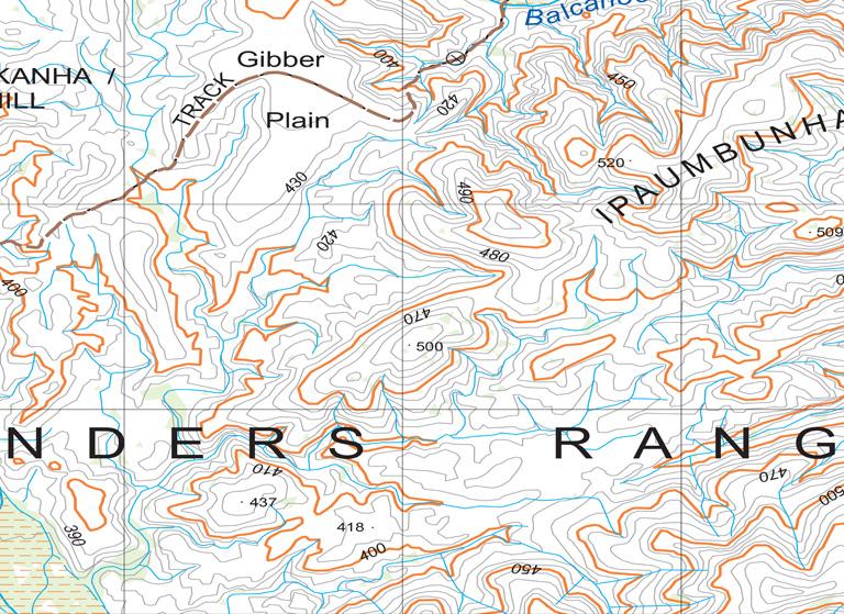 Flinders Ranges Graph Flinders Ranges Map D7 by Mapland - Department for Environment and ...