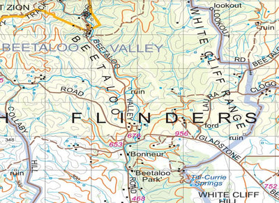Flinders Ranges Outline Flinders Ranges Map 331 by Mapland - Department for Environment and ...
