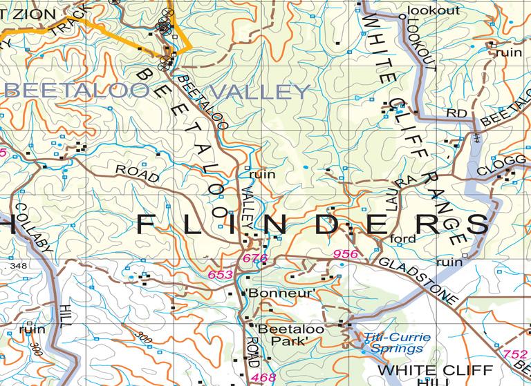 Filinders Ranges Map Flinders Ranges Map 331 by Mapland - Department for Environment and ...