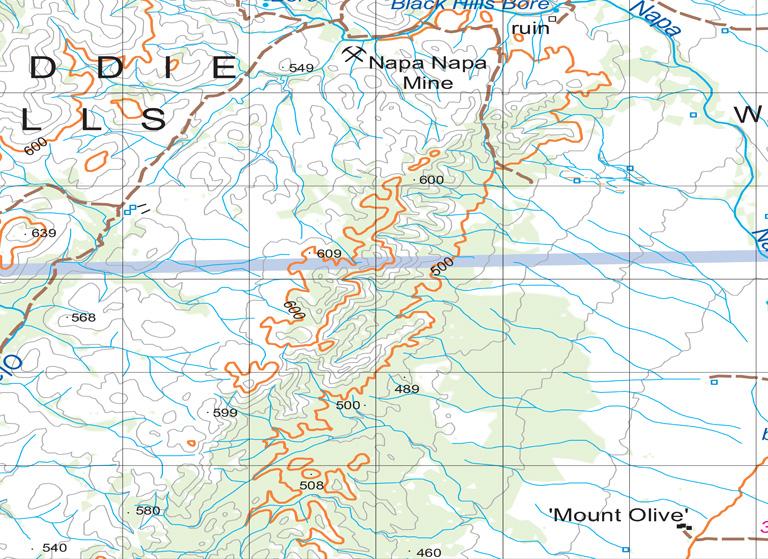 Flinders Ranges Physical Map Flinders Ranges Map 439 by Mapland - Department for Environment and ...