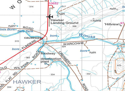 Flinders Ranges Map 523 Preview 2