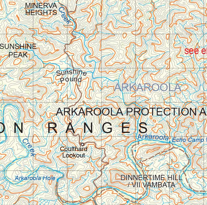 Flinders Ranges Map 881 by Mapland - Department for Environment and ...