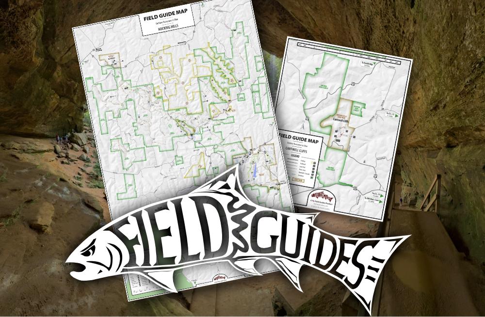 Hocking Hills Area Collection Fly Field Guides Map By Fly Field