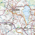 Estonian Road Map With Cycling Routes Preview 2
