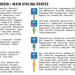 Estonian Road Map With Cycling Routes Preview 3