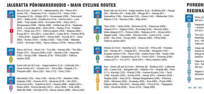 Estonian Road Map With Cycling Routes Preview 3