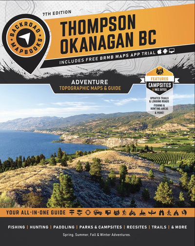 TOBC50 Tête Jaune Cache - Thompson Okanagan BC Topo Map Preview 1